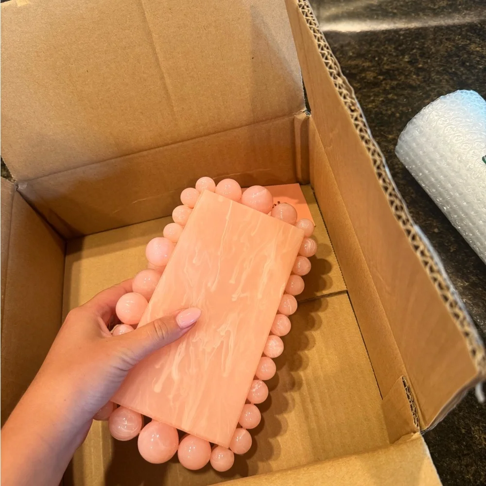 Cult Gaia Pink Eos Clutch - Picture 3 of 4